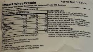impact whey protein myprotein amino