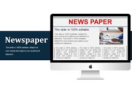 The three newspaper report examples in this pack could be read with your children to gauge their knowledge of the features of a newspaper report at. Newspaper Ppt Examples Powerpoint Presentation Sample Example Of Ppt Presentation Presentation Background