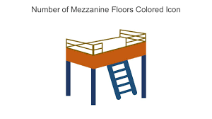 number of mezzanine floors colored icon