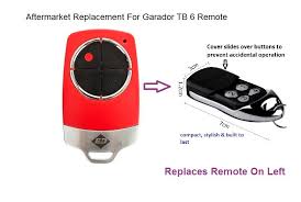 replacement for garador tb6 remote nz