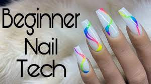 beginner nail tech acrylic