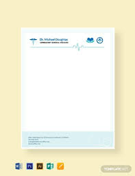 A company letterhead that's made to impress. Free Doctor Letterhead Format Template Word Doc Psd Apple Mac Pages Publisher Illustrator