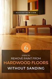 remove paint from hardwood floors