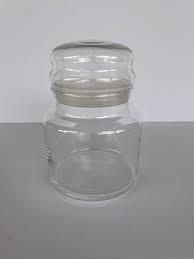 Clear Glass Jar With Sealed Dome Lid
