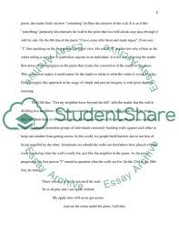 Mending Wall Of Robert Frost Essay Example Topics And Well Written