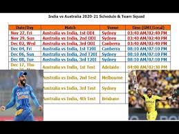 india vs australia 2020 21 schedule