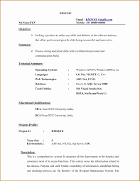 Best Resume Format For Fresher Freshers Engineers Free Download Doc