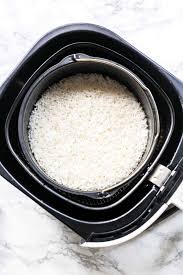 how to cook white rice in an air fryer