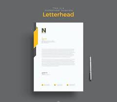 Professional Letterhead Templates Free Sample Example Office
