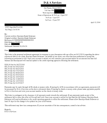 debt settlement letter with barclays