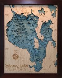 3d Lake Map 3d Ocean Map 3d Ski Map Cribbage Board