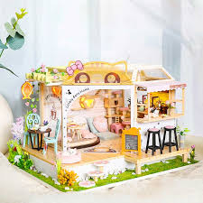 Diy Wooden Dollhouse Kits Miniature
