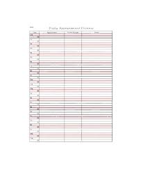 Daily Appointment Schedule Template Piazzola Co