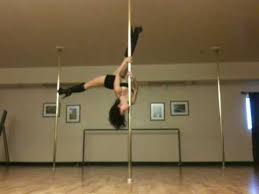 advanced pole fitness dancing at