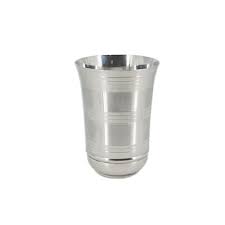 Silver Round Stainless Steel Glasses