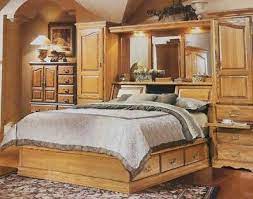 King Pier Wall Bedroom Unit Solid Oak