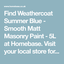 Weathercoat Summer Blue Smooth Matt Masonry Paint 5l
