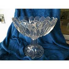 Ornate Footed Glass Bowl