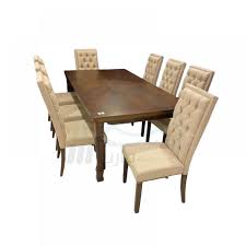 dining table with 8 chairs size 110