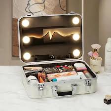 travel beauty organizer suitcase makeup
