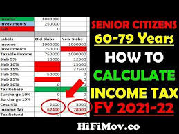 how to calculate income tax fy 2021 22