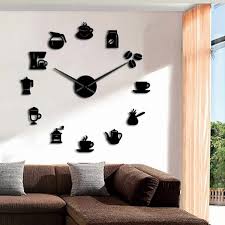 Wall Clock Mirror Binding Modern Clock