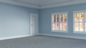 room with light blue walls