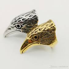 High Quality Big Eagle Head Rings Antique Color Stainless Steel Biker Cool Eagle Rings For Men Jewelry Bkrg0003 Princess Cut Diamond Men Wedding Bands