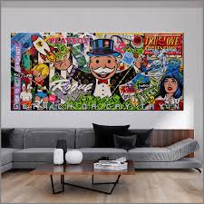 monopoly living room art wallpaper