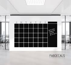 Extra Large Chalkboard Calendar Vinyl