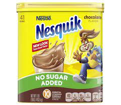 20 sugar free nesquik nutrition facts