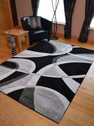super verso black silver area rug