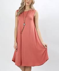 Javascript enables you to fully navigate and make a purchase on our site. Love This Ash Rose Pocket Sleeveless Shift Dress Women Plus On Zulily Zulilyfinds Vestidos Vestido Swing Shift Dresses