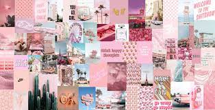 Light Pink Aesthetic Wall Collage Kit ...
