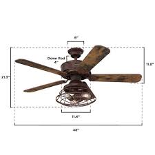 led barnwood smart ceiling fan