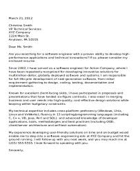 Cover Letter For Internship In Software Company Williamson