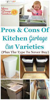 kitchen garbage cans pros cons of