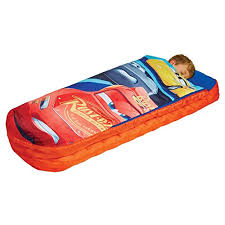 Sleeping bags can come with a sleeping pad, too, if you want extra cushioning. Readybed Disney Cars Junior Kids Airbed And Sleeping Bag In One Pricepulse
