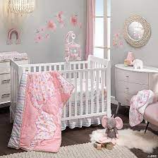 Lambs Ivy Girls Rule The World Fl 4 Piece Crib Bedding Set Pink