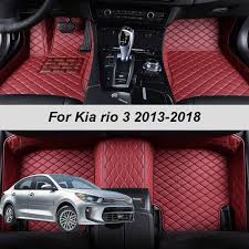 leather car floor mats for kia rio