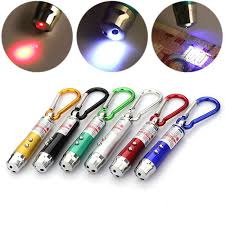 3 In 1 Mini Led Laser Torch Beam Light Flashlight Pen Pointer Keychain Portable Ebay