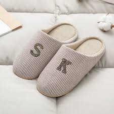Custom Initial Slippers For Men Women