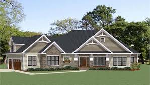 One Story Craftsman Style House Plan