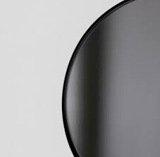 Black Tinted Orbis Round Mirror