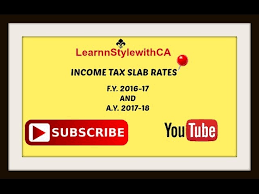 income tax slab rate 2016 17 income