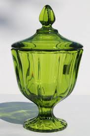 Mod Vintage Genie Jar Colored Glass