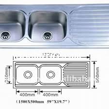Unless otherwise specified in the specifications, the standard faucet hole diameter in kitchen and bathroom is 1 3/8 inch (1.375 inch or 34.925 mm). Standard Double Bowl Kitchen Sink Size Double Kitchen Sink Kitchen Sink Sizes Sink