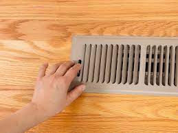 closing heating vents in the summer