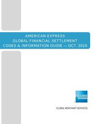 amex gfs codes info guide