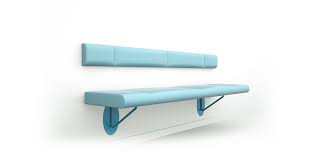 Flo Wall Mounted Bench Citrus Seating
